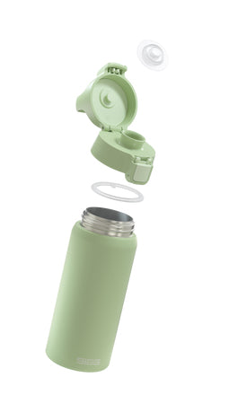 SIGG Shield One Isolierflasche 500 ml – Doppelwandig, Edelstahl, Klappdeckel