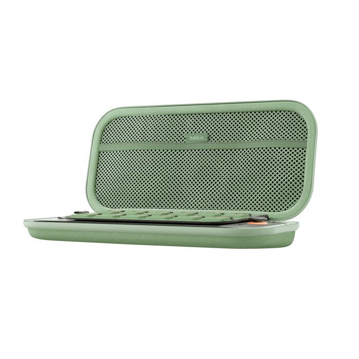 Belkin Tragetasche – wasserfest, stossfest – für Nintendo Switch 2 – 145 × 46 × 293 mm – grün, Polyester/Samt