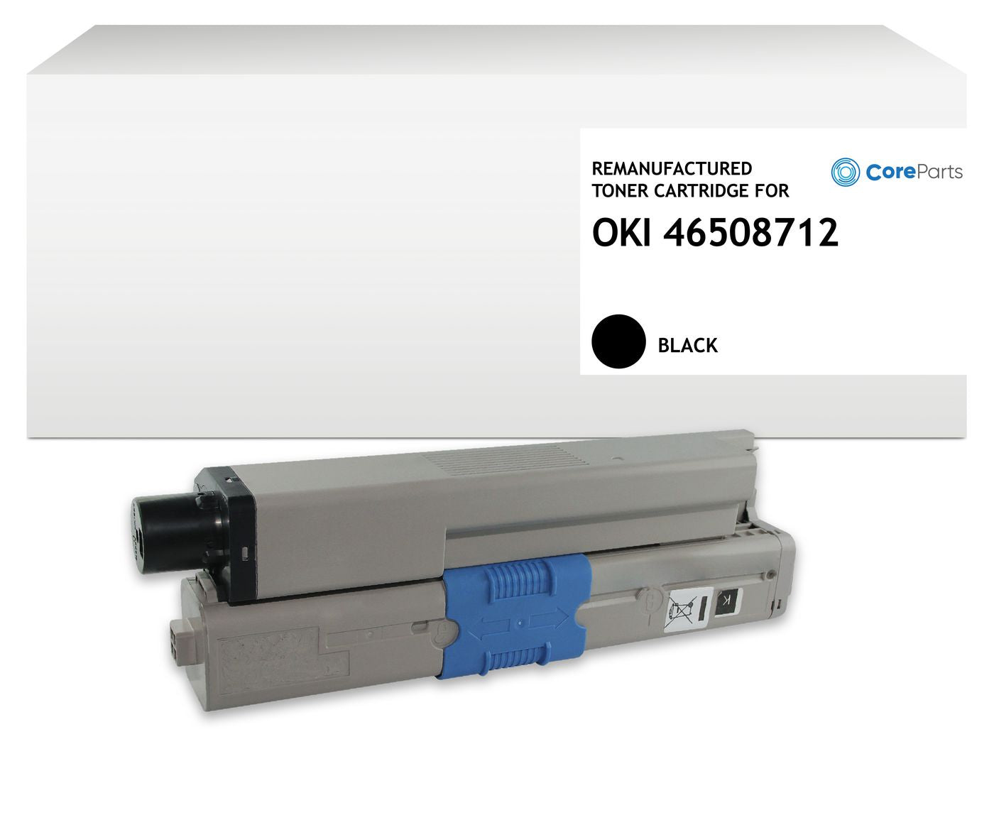 CoreParts Toner - Schwarz, 3500 Seiten - für OKI