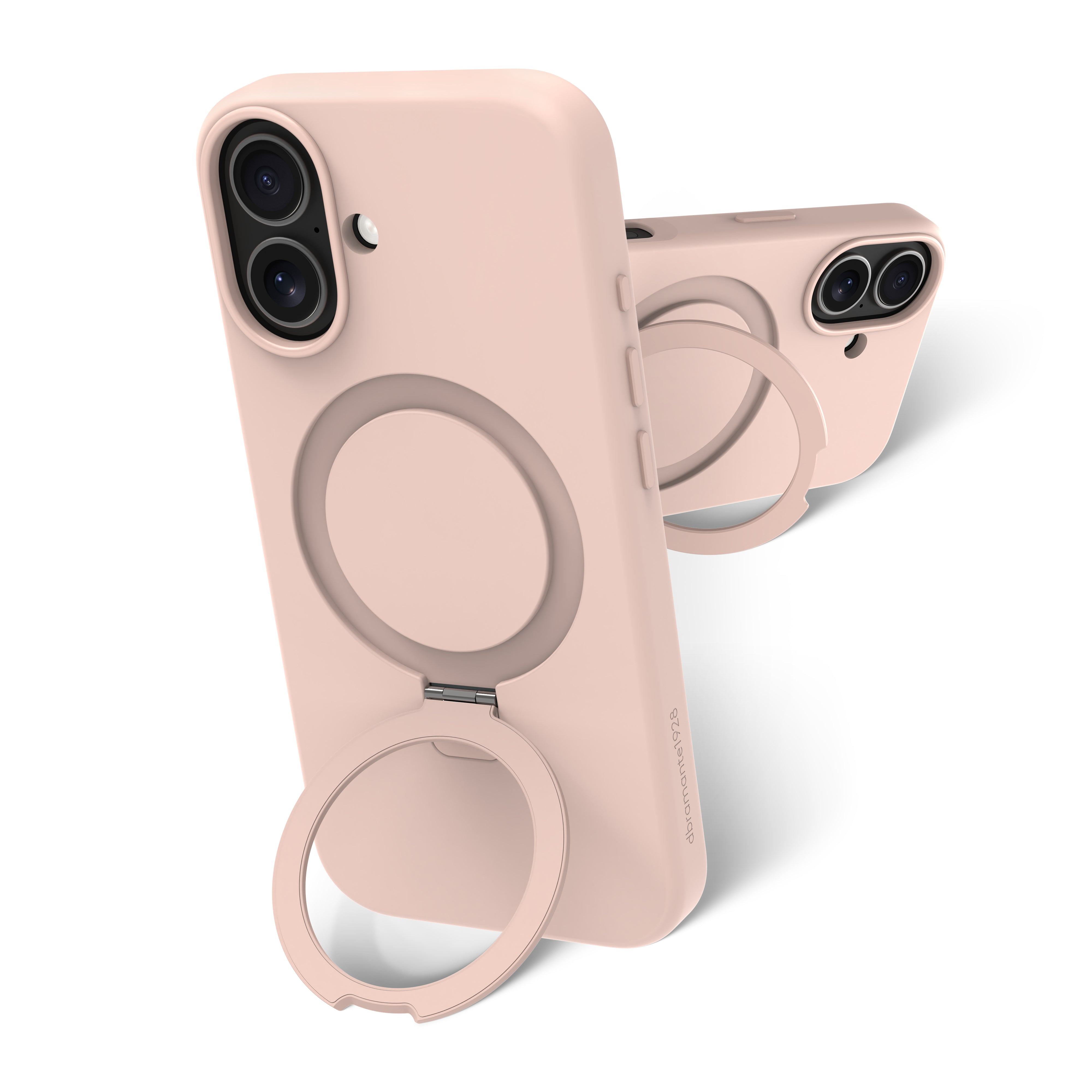 dbramante1928 Roskilde MS Kick ICON Backcover – für Apple iPhone 17, Pink Sand, bis 1,2 m sturzsicher