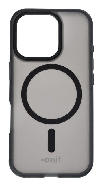 ONIT Backcover – für Apple iPhone 16 Pro – MagSafe, TPU, Schwarz matt, bis 3 m Sturzsicher