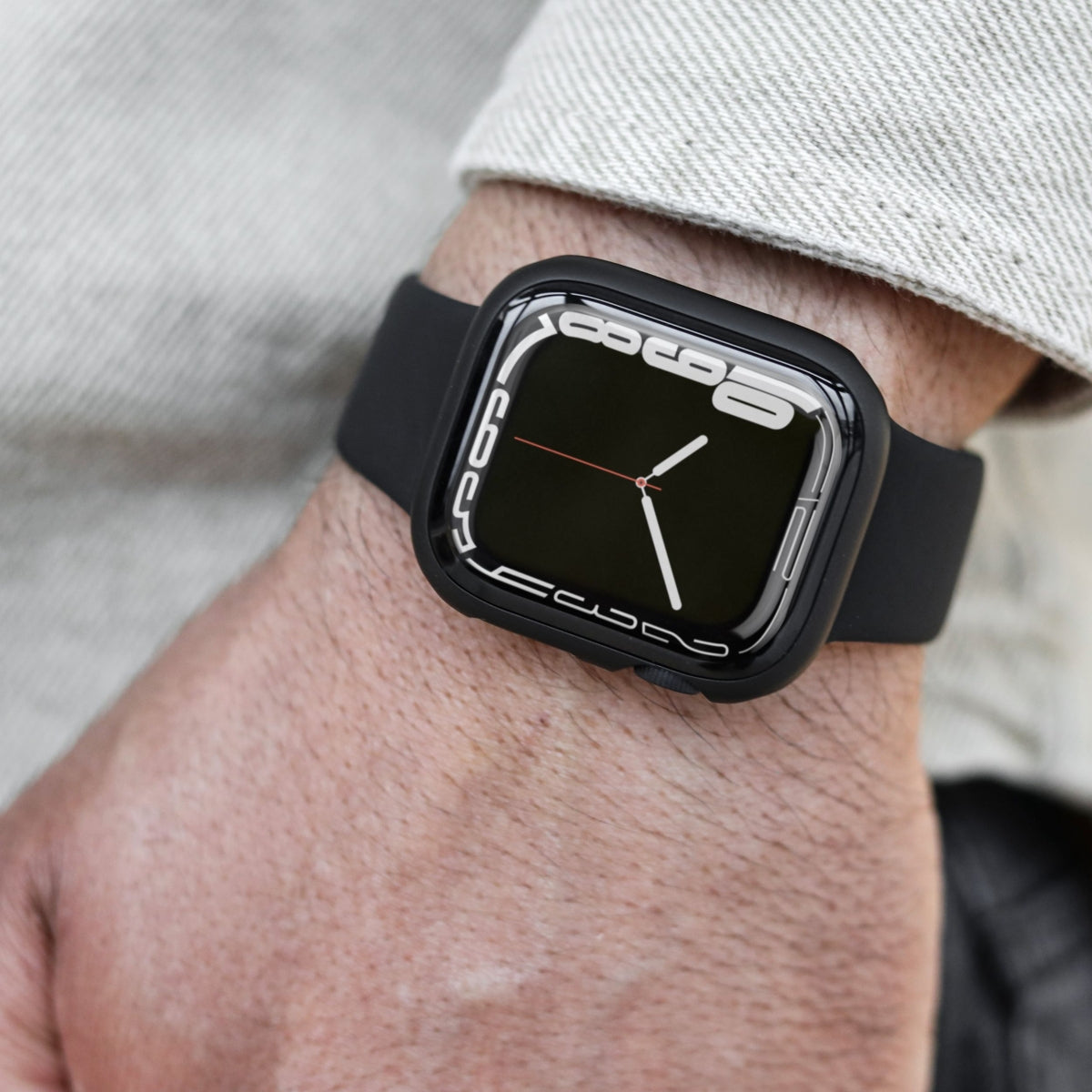 Vonmählen Hülle – Silikon, Schwarz, für Apple Watch Series 10 46 mm