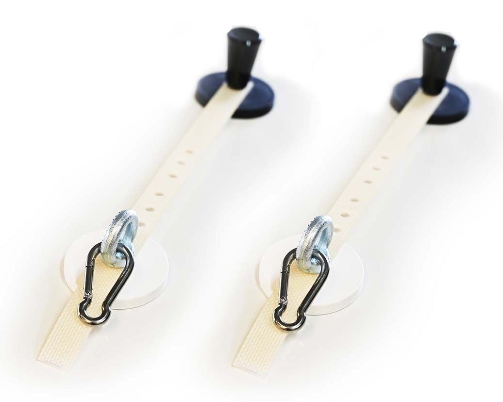 VanSpace Magnetische Befestigung – 30 cm × 40 cm, Weiss, 2 Stk., für Sonnensegel