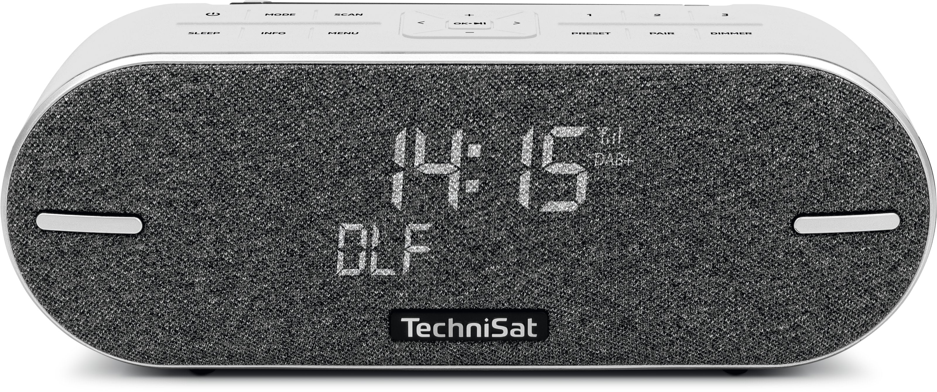 TechniSat DigitRadio BT 2 – DAB-/Internetradio – Portabel – UKW, Bluetooth, Akkubetrieb, IPX5 – Weiss