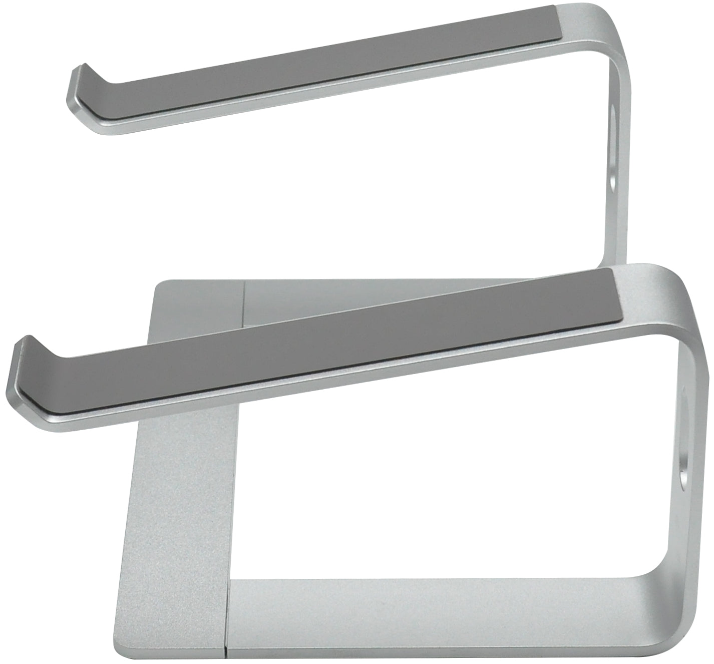 Vision Laptop-Ständer – Aluminium, rutschfeste Oberfläche – Silber