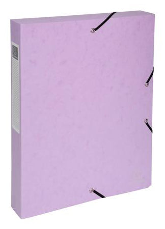 Exacompta Gummibandmappe Aquarel A4 – Karton, mehrfarbig, bis 200 Blatt, 5 Stk.