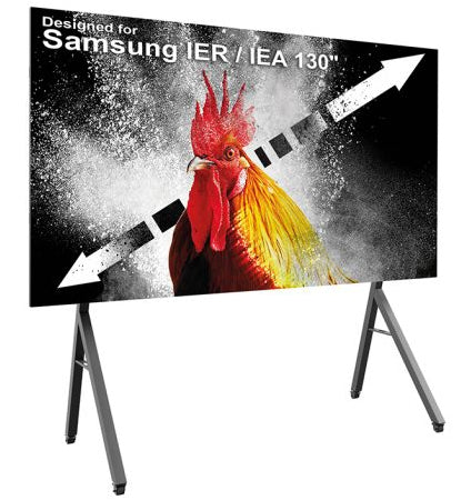 Hagor TV-Wagen – 130" – Höhenverstellbar, mit Rollen, für Samsung IER/IEA – Schwarz