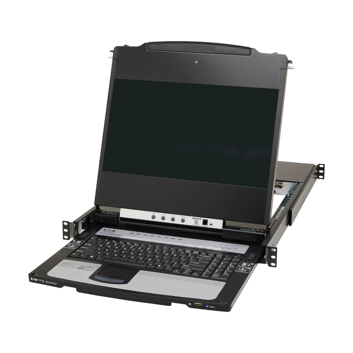 Tripp Lite B030-DP08-17DIP – 17" Rack-LCD-Konsole DP 8-Port KVM – 1920 × 1080, USB 2.0-Hub – 1U
