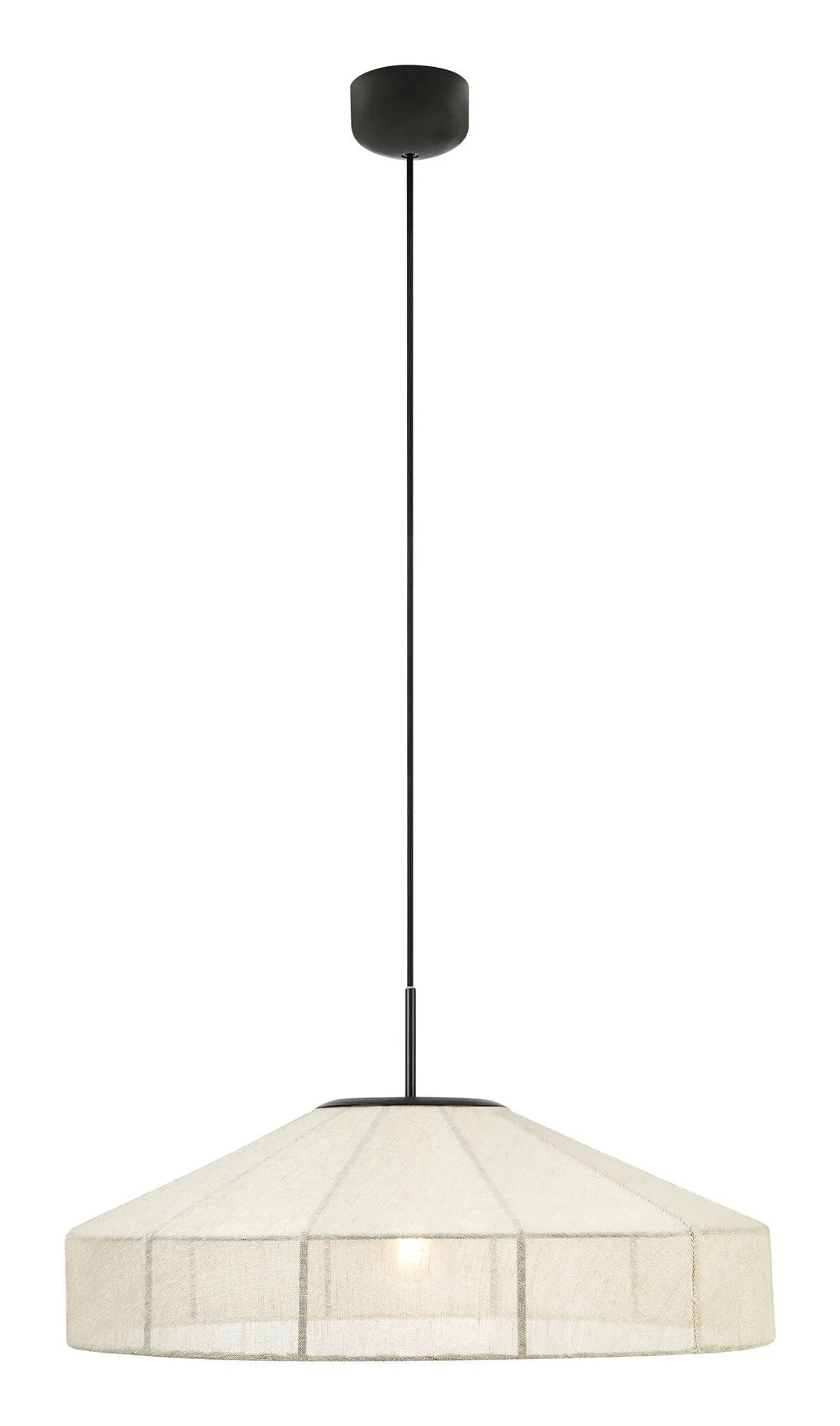 Markslöjd Pendelleuchte Alia – Ø 57 cm, 60 W, beige/schwarz, exkl. E27