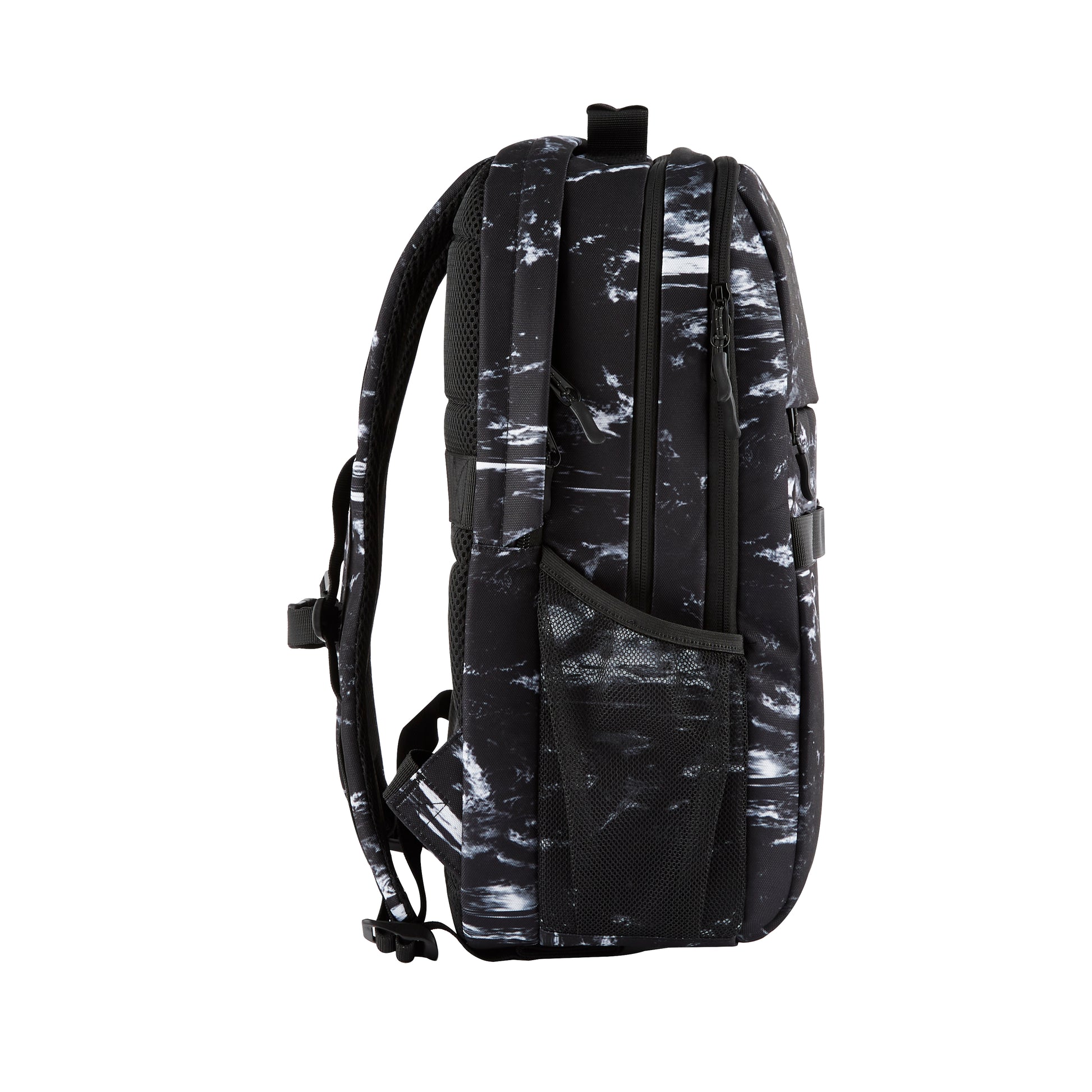 HP Campus XL Marble Stone Rucksack – Anhänger aus recyceltem Papier, Schwarz