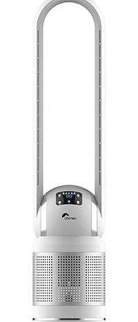 Ohmex Tischventilator – 8 Stufen, oszillierend, Timer, 40 W, 55 dB(A), Silber