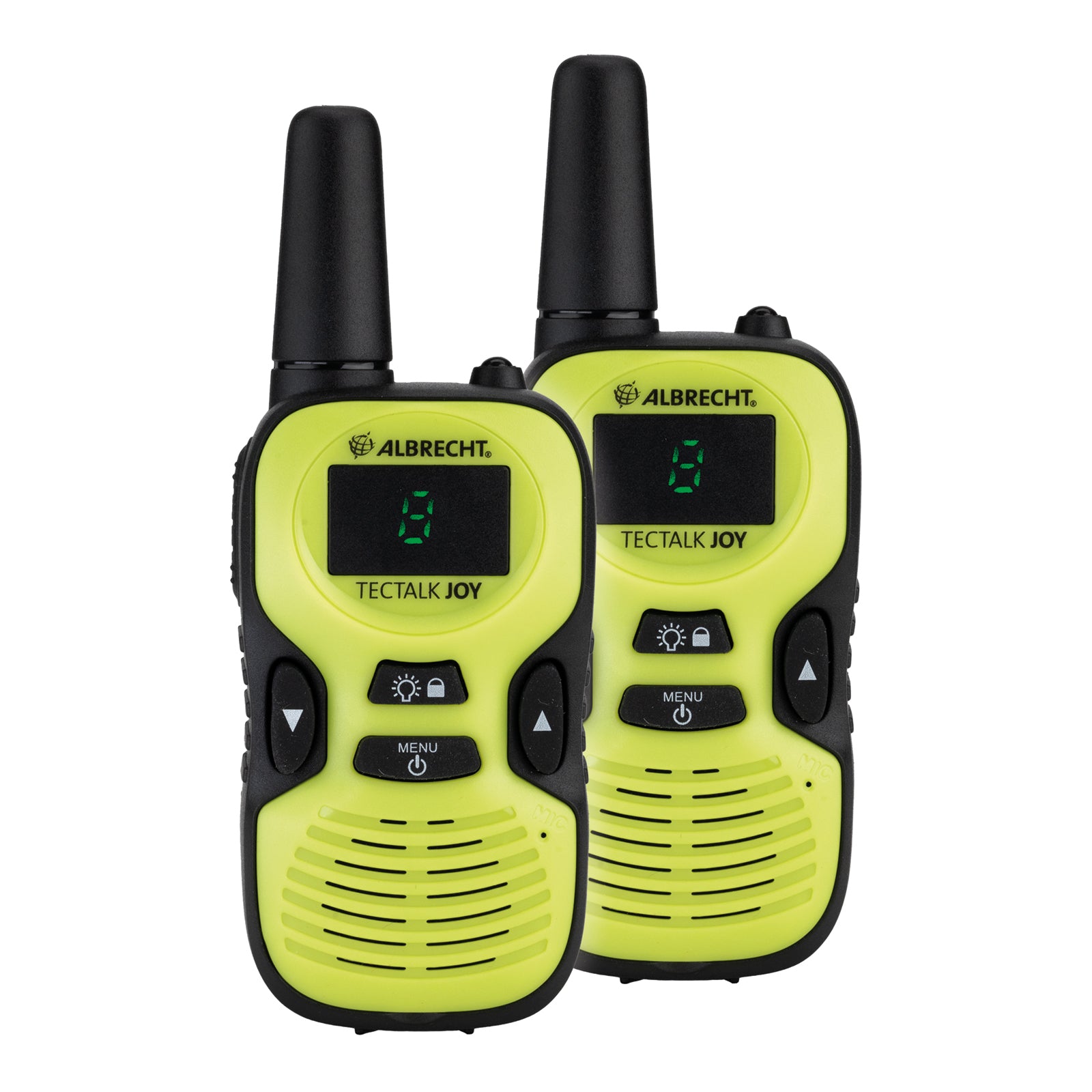 Albrecht Tectalk Joy – Funkgerät Set (2 Stück), 8 Kanäle, Reichweite bis 500 m, Micro-USB, AAA