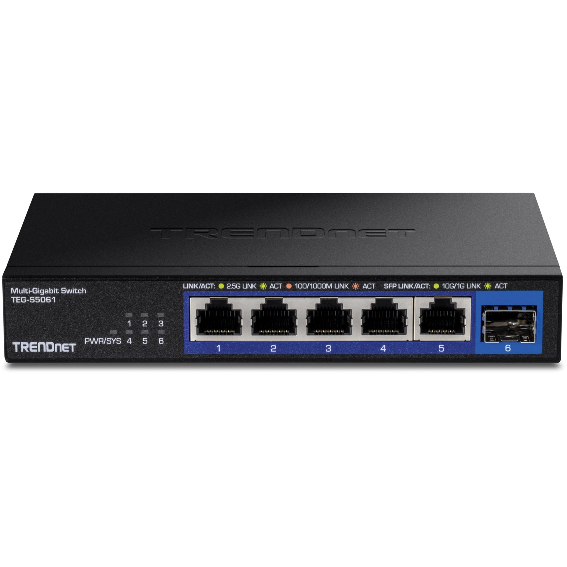 TRENDnet TEG-S5061 – Unmanaged Switch – 5× 2,5G, 1× SFP+, Desktop