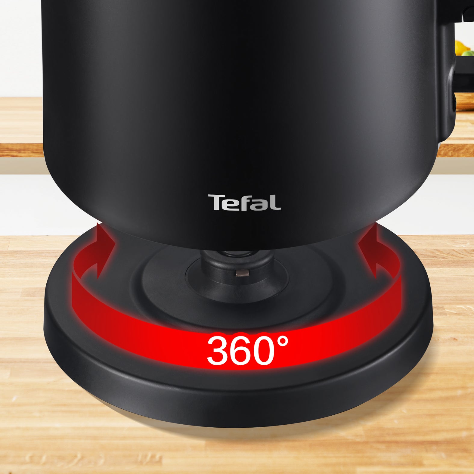 Tefal Wasserkocher Thermo Protect KO1408 – 1,5 l, Kunststoff, Warmhalten, 1500 W, Schwarz, 360°-Sockel