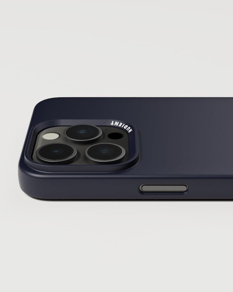 Nudient Backcover – für Apple iPhone 15 Pro Max, MagSafe, Kunststoff, Midwinter Blue, kratzresistent