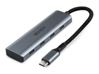 Lindy USB-Hub – USB-C, 4× USB-C, 10 Gbit/s