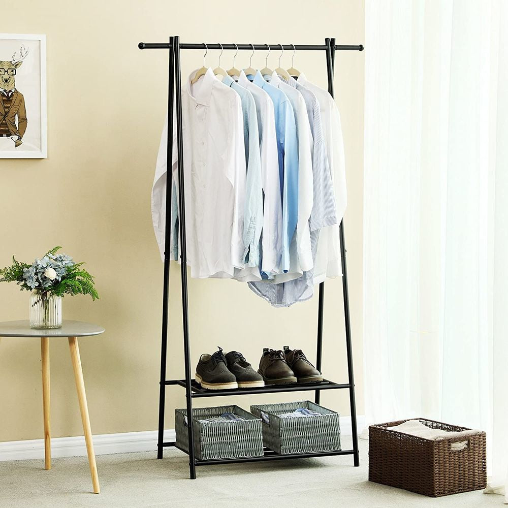 Songmics Garderobenständer – Stahl – Schwarz – 1'550 mm