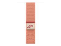 Apple Nike Sport Loop – Armband – für Apple Watch 46 mm, Alpenglow Pink, One Size