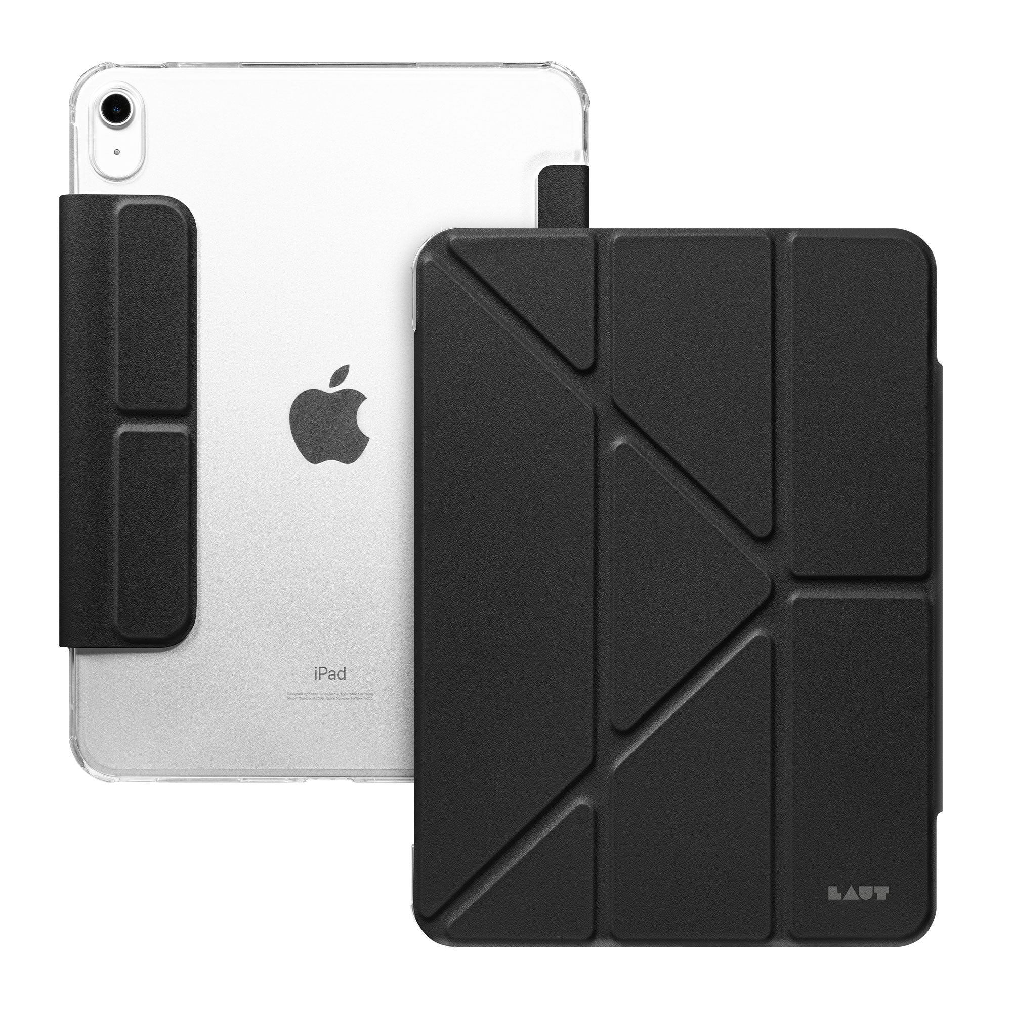 LAUT Huex – Folio – für Apple iPad (10,9", 10. Gen.), mit Ständer, Schwarz