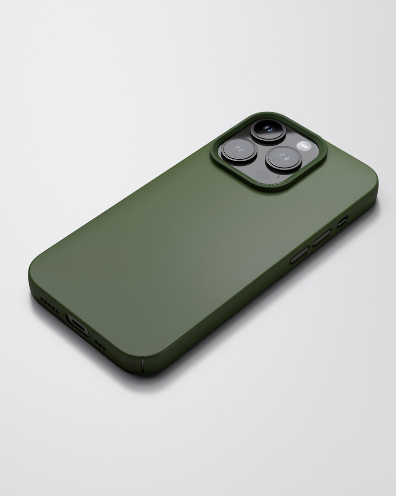 Nudient – Backcover – für Apple iPhone 14 Pro – Pine Green – Recycelbarer Kunststoff, MagSafe-kompatibel