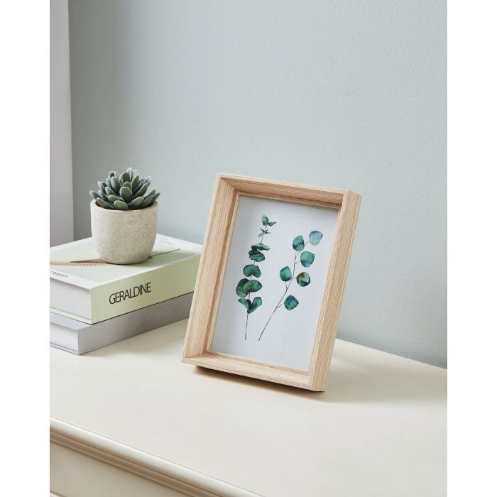 EGLO Bilderrahmen – für 13 × 18 cm – Glas & MDF & Holz, braun