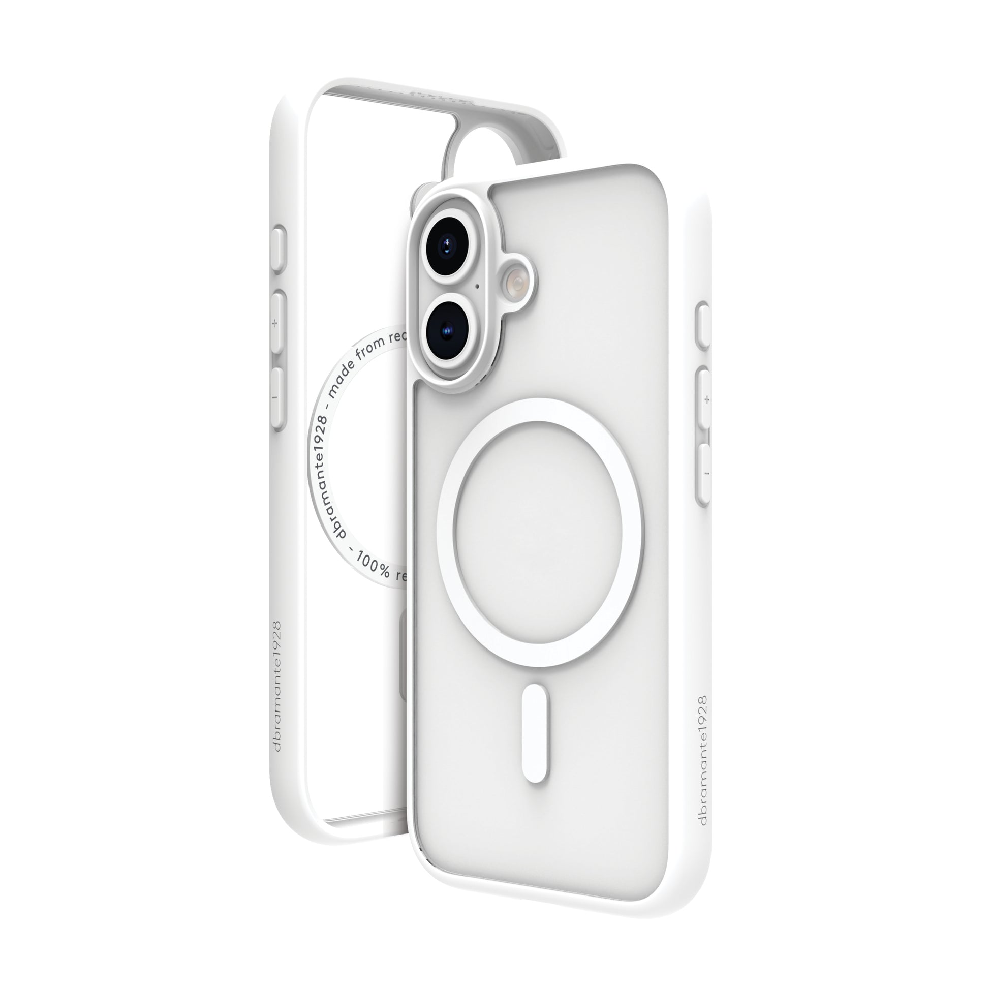 dbramante1928 Grenen Backcover – für Apple iPhone 16, MagSafe, Kunststoff, Weiss, bis 2 m sturzsicher
