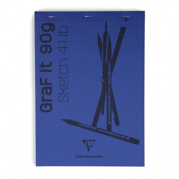 Clairefontaine Skizzenblock Graf It – A6 – 90 g/m² – 80 Blatt – mikroperforiert, Punktematrix