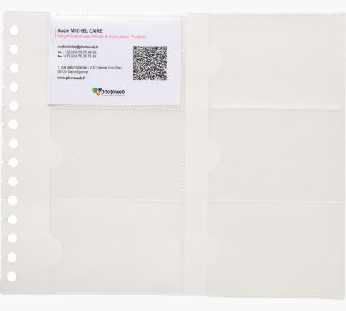 Exacompta Ersatzhüllen – für Exacard 75134E, 190 × 230 mm – 10 Stk