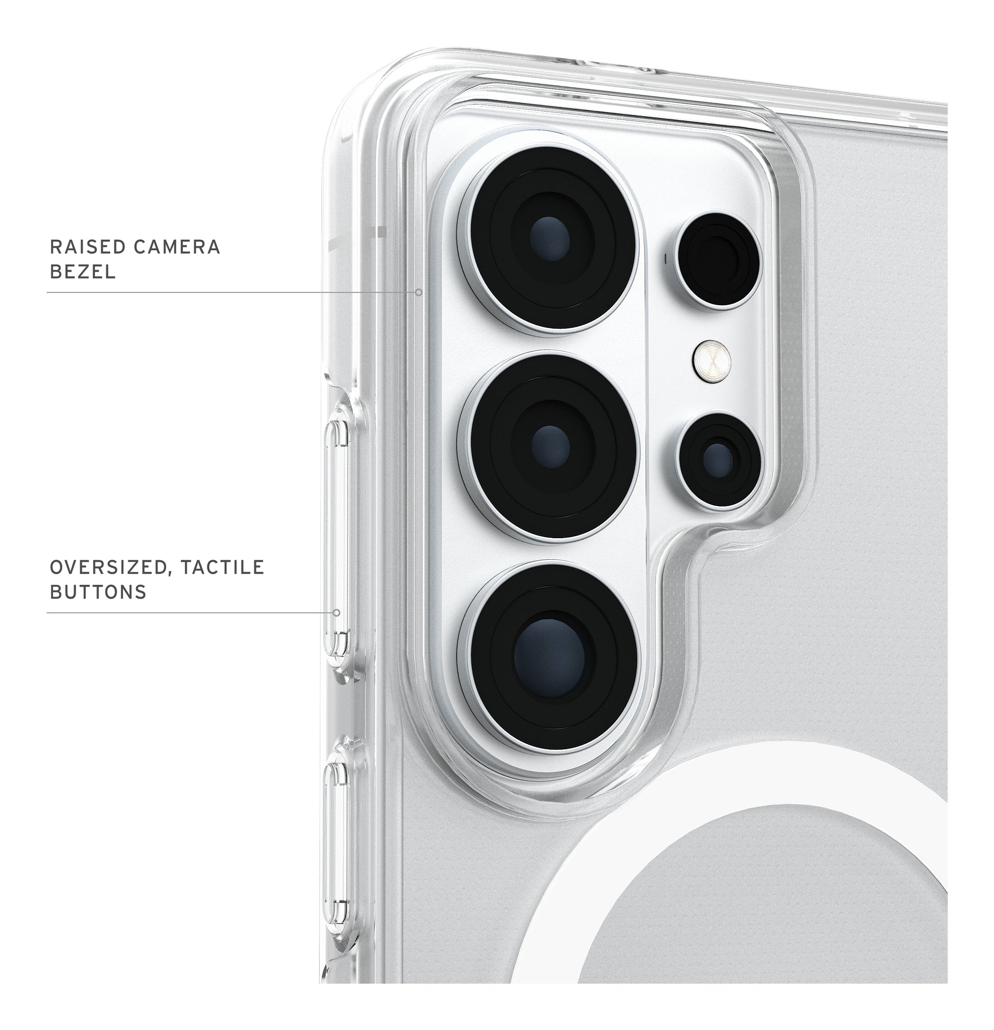 Urban Armor Gear UAG Scout Backcover – für Samsung Galaxy S26+ – MagSafe, mit Ständer, PC, Transparent/Weiss