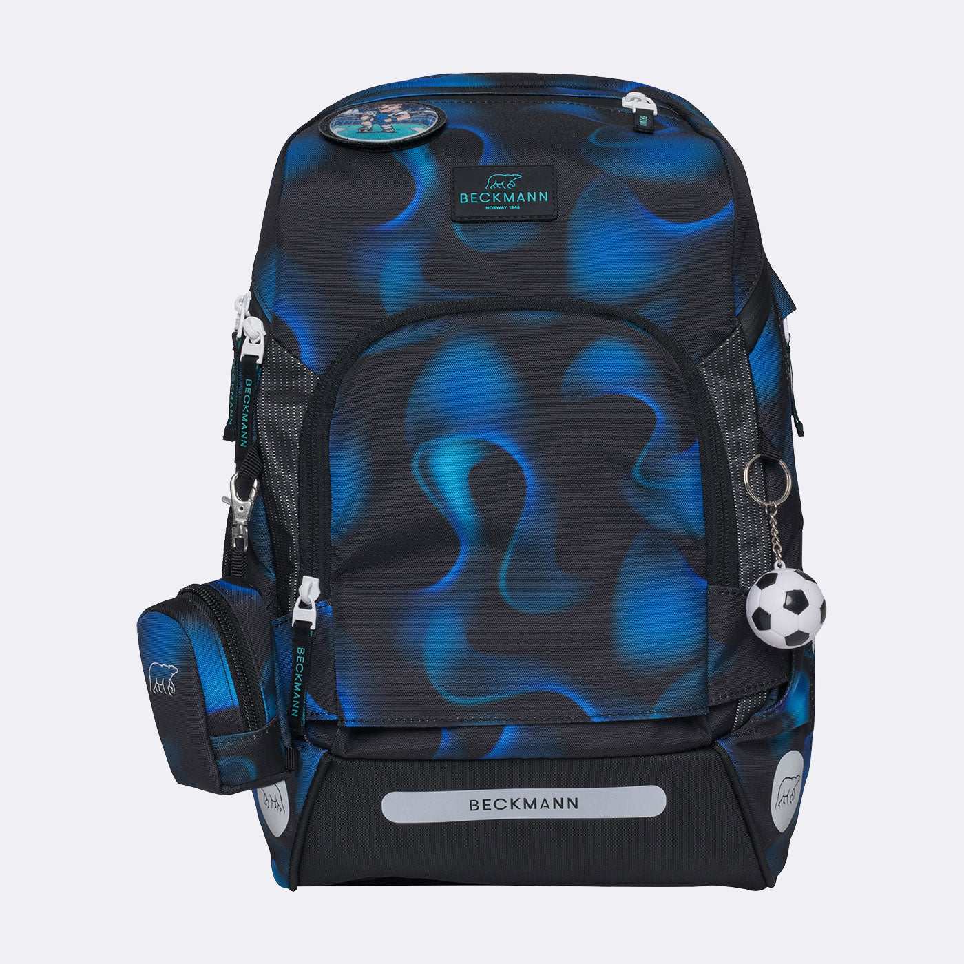 Beckmann Schulrucksack Active Air Flx – 6-teilig – Magic League – 26,0×39,0×22,0 cm – Recycelte Materialien