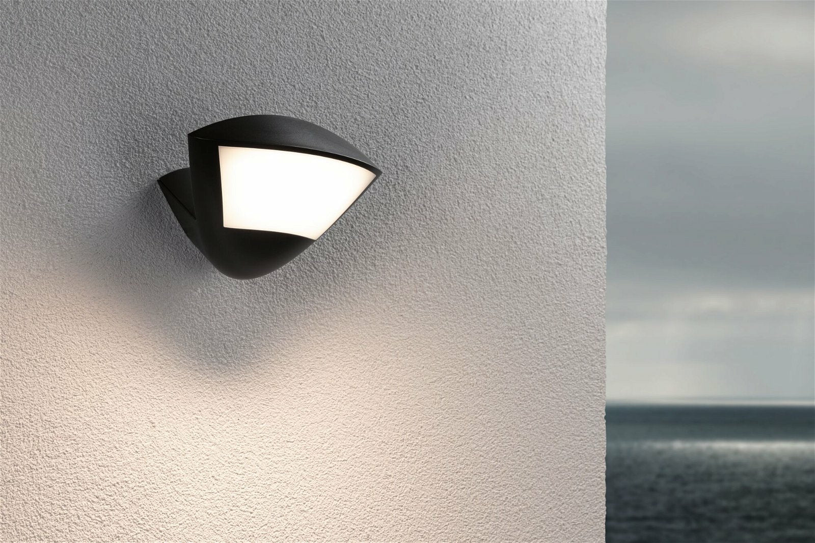 Paulmann Aussenwandleuchte – IP44 – Netzbetrieb – für ZigBee 3.0 – mit Bewegungsmelder – Anthrazit, Aluminium