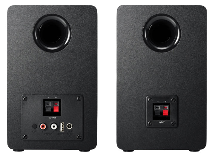 Audio-Technica AT-SP3X – Aktiv-Regallautsprecher – 30 W, 3,0" Tieftöner, 1,1" Hochtöner, Schwarz