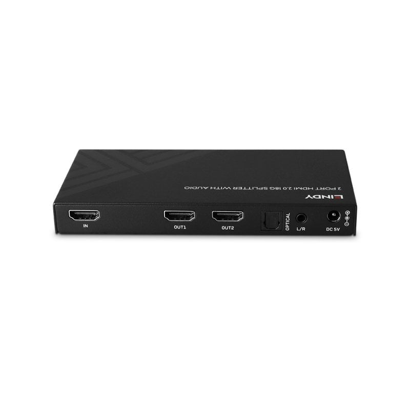 Lindy HDMI-Splitter, 2-Port, 8K60, Audio-Extraktor