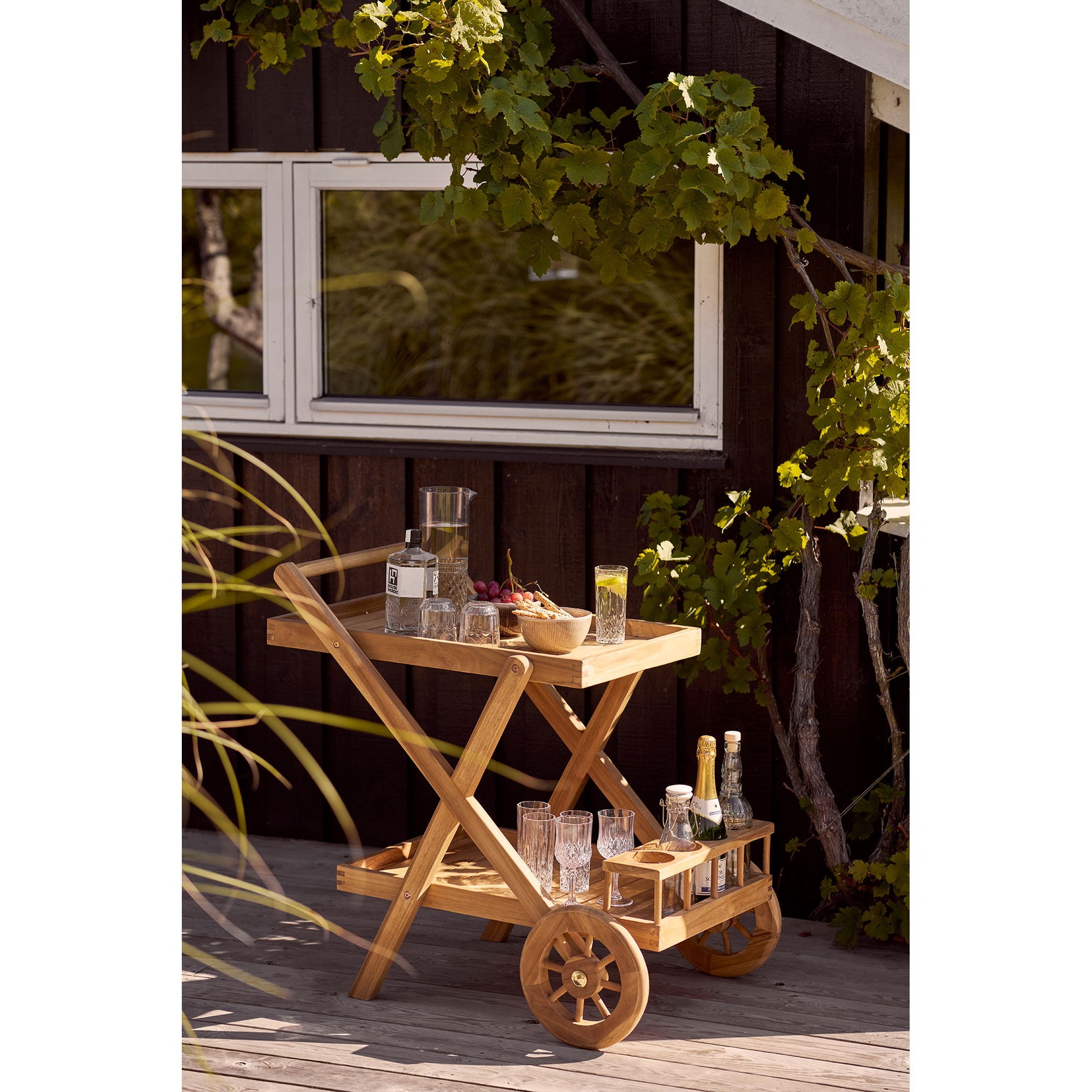House Nordic Trolley Pasaku – Nature – Teak – 86 × 50 × 81 cm