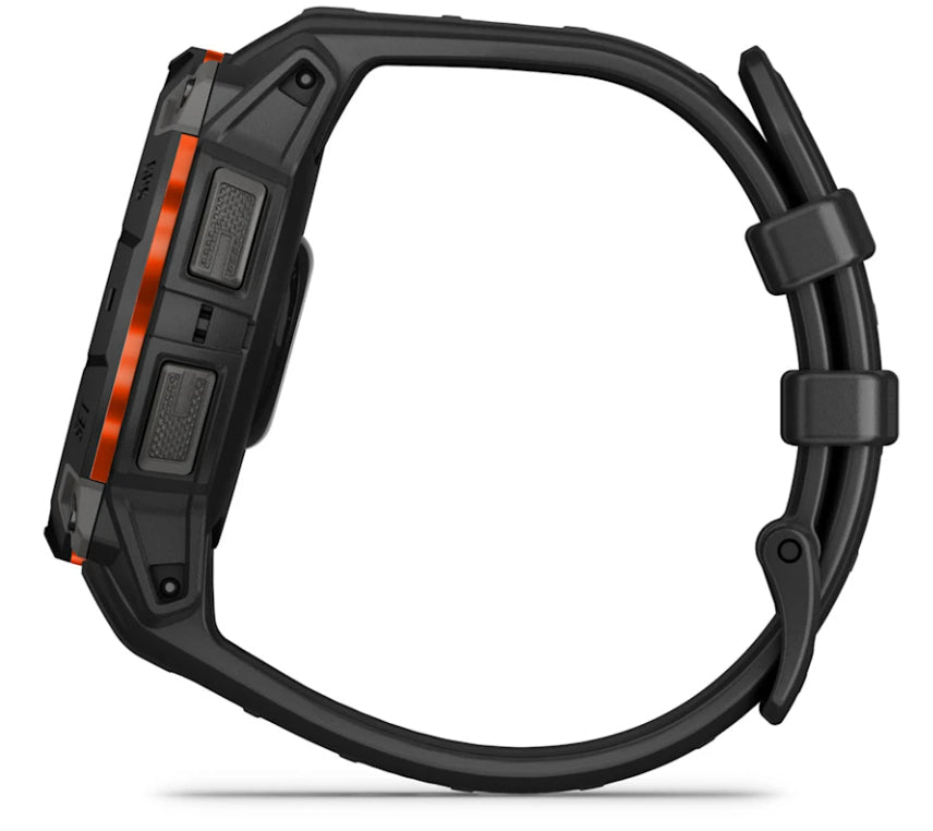 Garmin Instinct 3 Solar – GPS-Smartwatch – 45 mm, NFC, Schwarz/Anthrazit, 22 mm Sportarmband