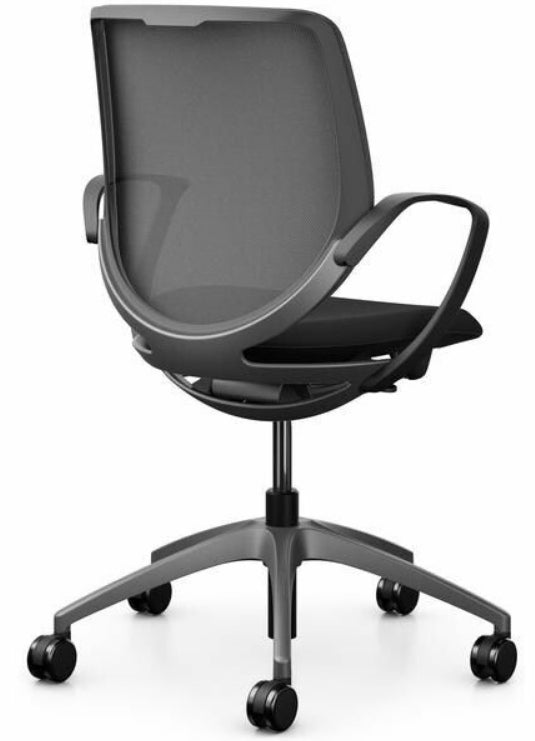 Giroflex Bürostuhl 313 – Sitzhöhe 39–51 cm, 120 kg, Dunkelgrau