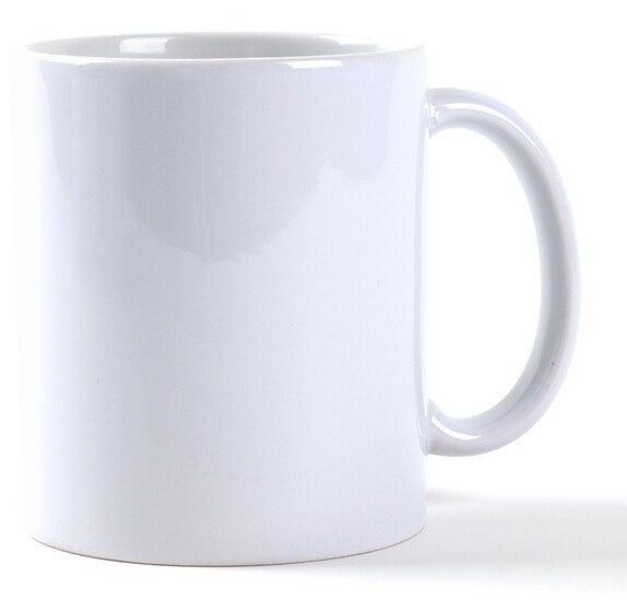 LOKLiK Becher – 6er Set, 325 ml, Keramik, Weiss