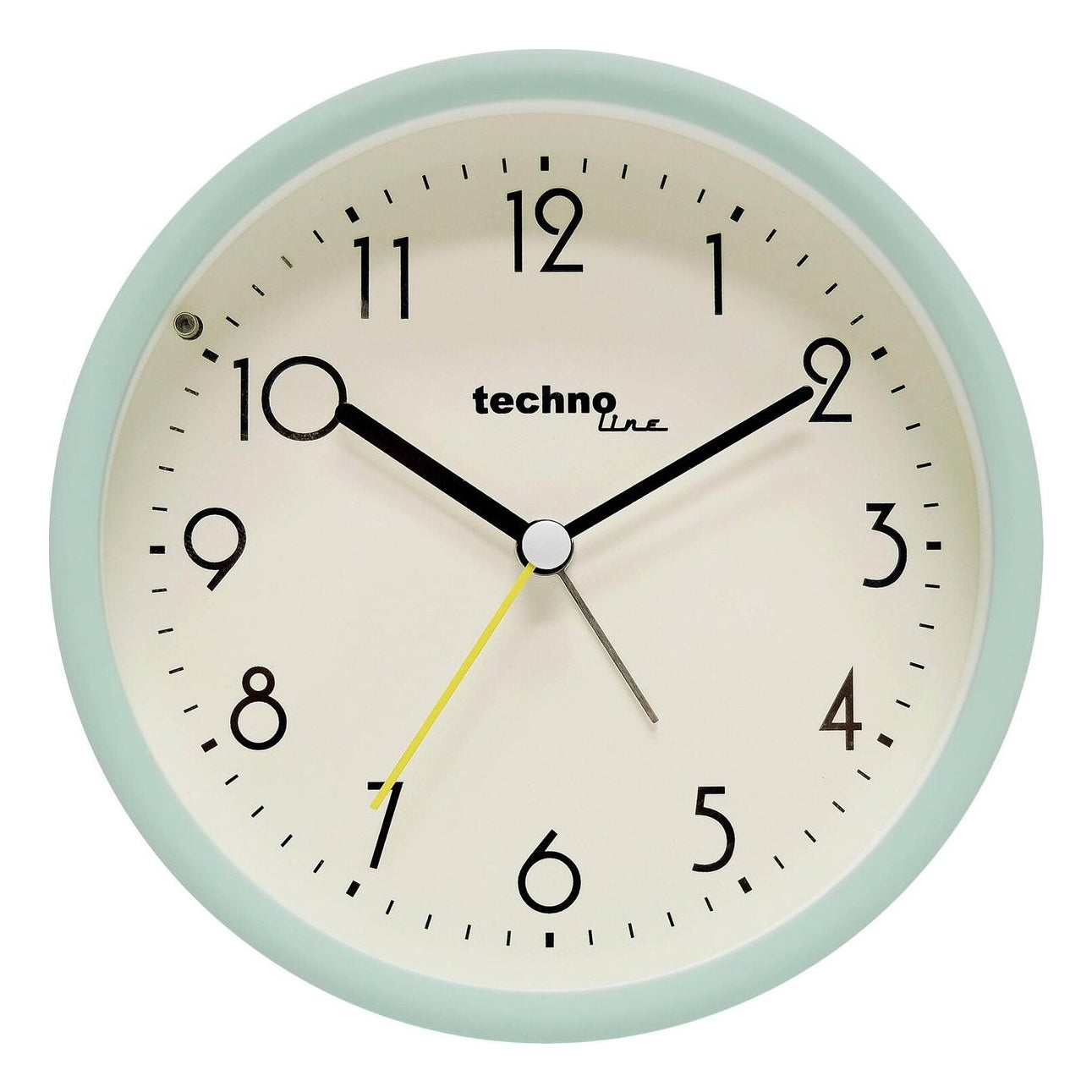Technoline Modell R Quarz-Wecker – Analog, Schlummerfunktion, Ø 12 cm, Grün