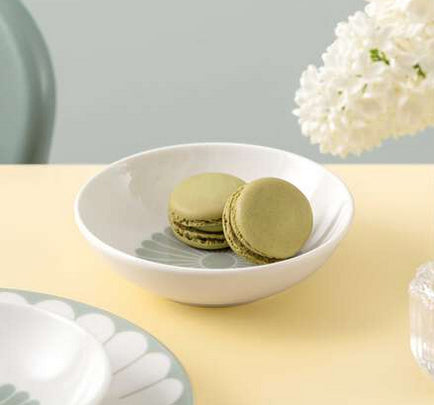 Villeroy & Boch Fleur Dessertschale – Porzellan, Grün, Rund, 6 Stück