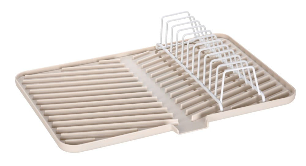 Wenko – Abtropfer 43 × 31 × 8 cm, Kunststoff, rutschfest, Creme