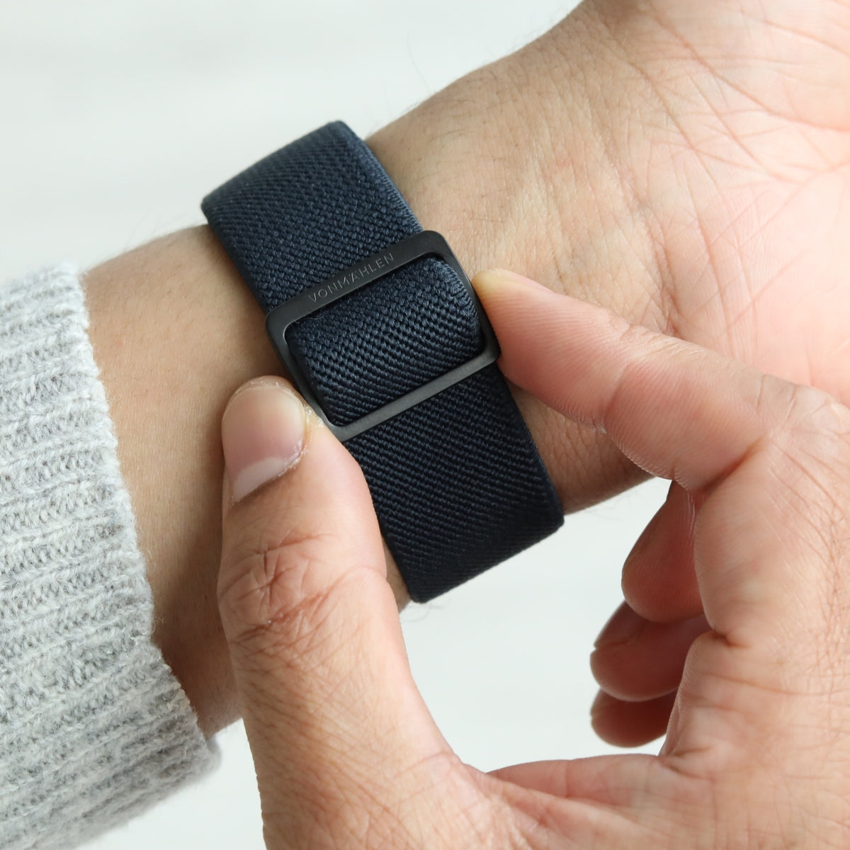 Vonmählen Classic Nylon Loop – Armband – für Apple Watch Ultra, Navy/Schwarz, One Size, Nylon