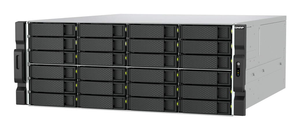 QNAP TS-h2477AXU-RP-R7D-24H02 Speichergerät – 288 TB, SATA, 4U, 24-Bay, Ryzen 7 7700, 32 GB DDR5