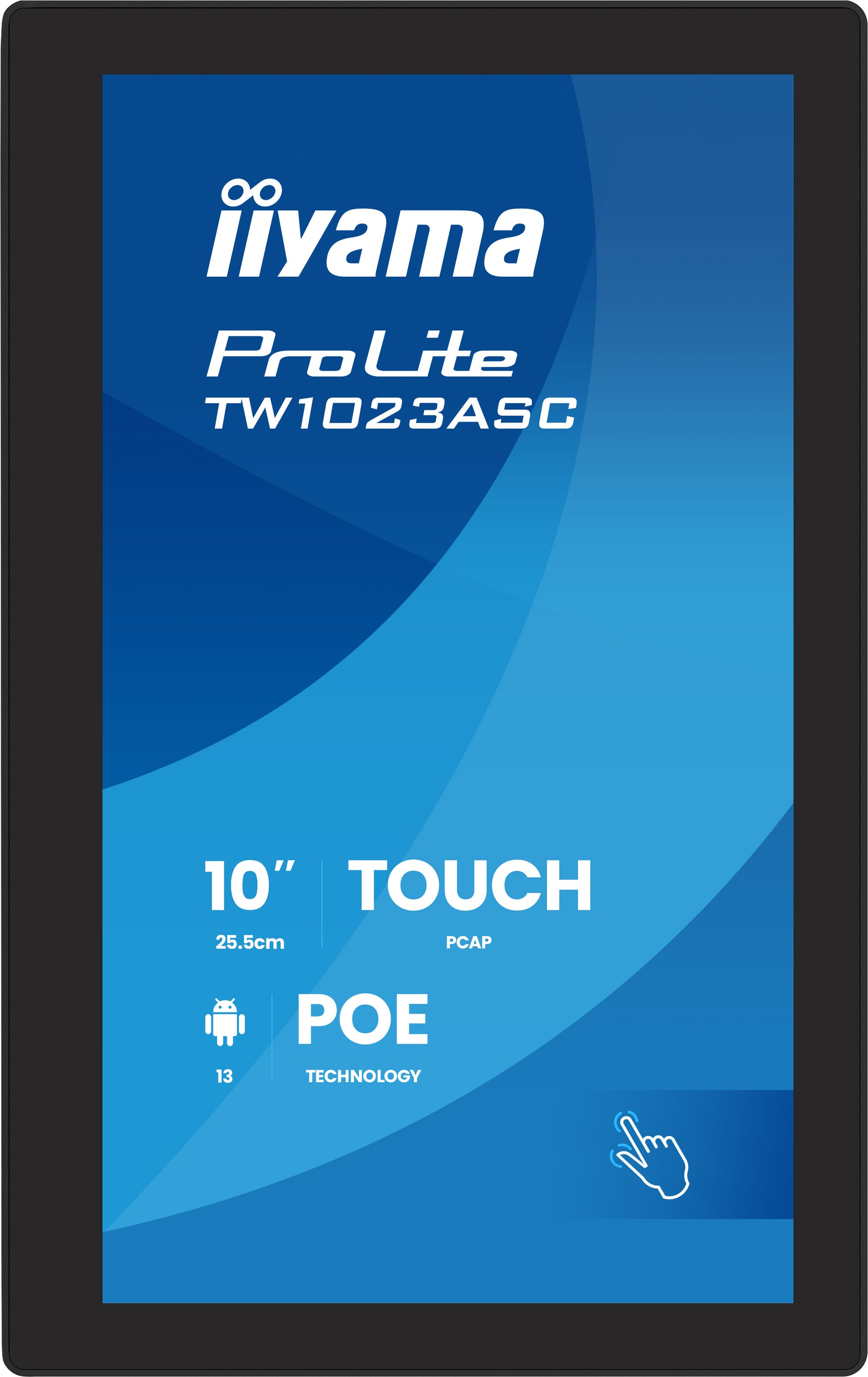 iiyama 10,1" 1280 × 800 Panel-Mount PCAP 10-Touch – 450 cd/m², HDMI, USB