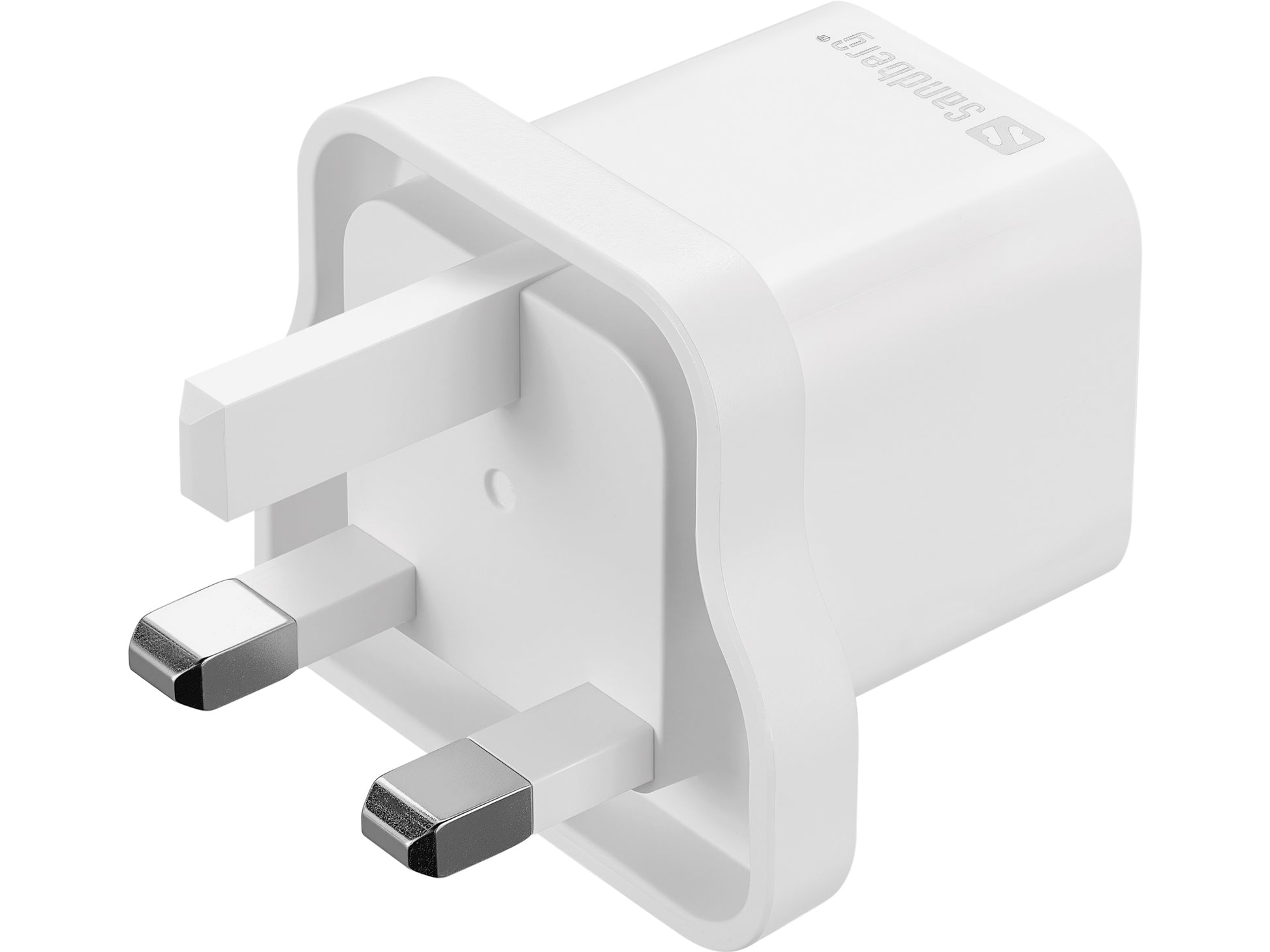 Sandberg USB-Ladegerät 20 W – USB-C×1, PD – UK-Stecker, inkl. USB-C→Lightning 1 m – für iPhone