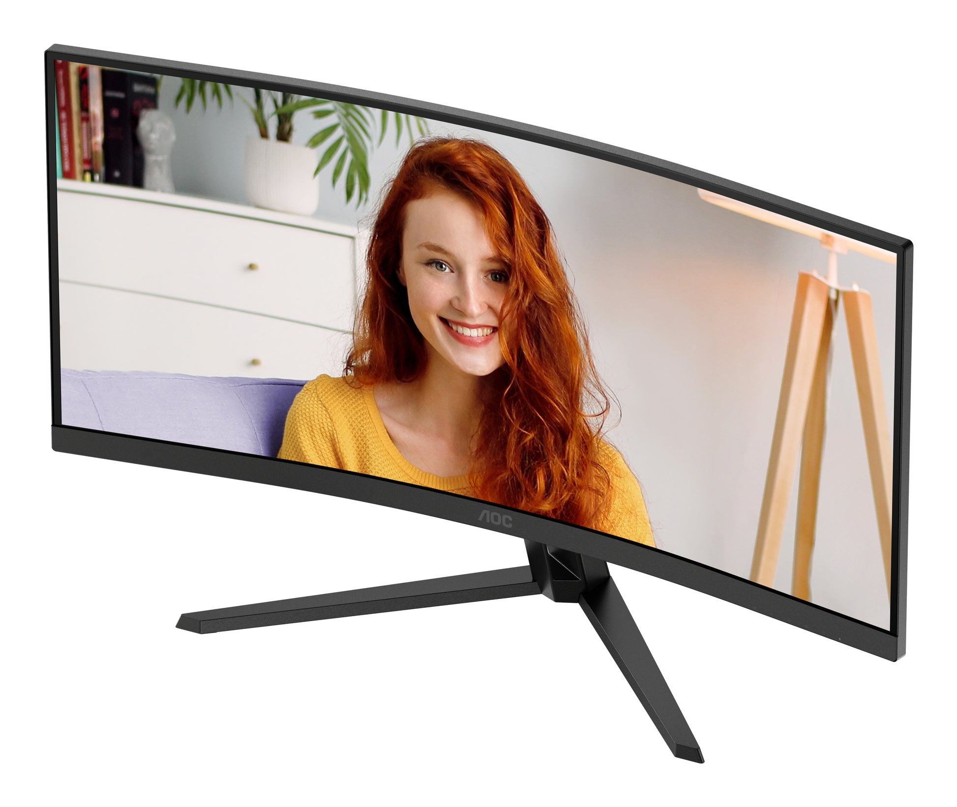 AOC CU34B3E – 34" Gebogener 1500R, 3440 × 1440 (UWQHD), VA, 120 Hz, HDR10