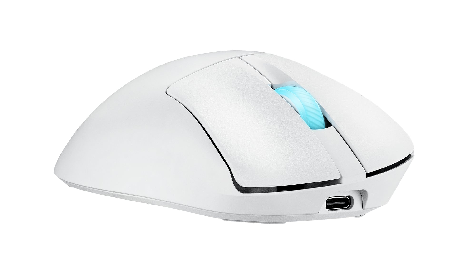 ASUS ROG Keris II ORIGIN/WHT Gaming-Maus – kabellos, USB-A, 42'000 dpi, 6 Tasten, weiss