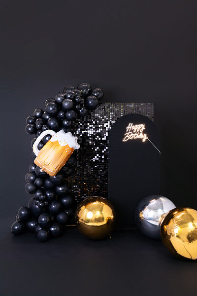 PartyDeco Folienballon Bierkrug – mehrfarbig – 54 × 66 cm – 1 Stk