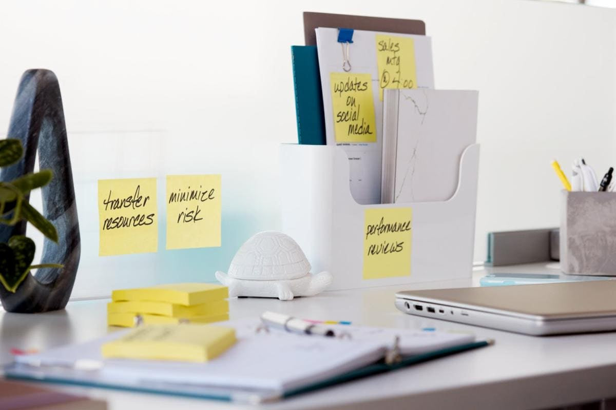 Post-it Haftnotizen Super Sticky – 76×51 mm – gelb, 12×90 Blatt, PEFC