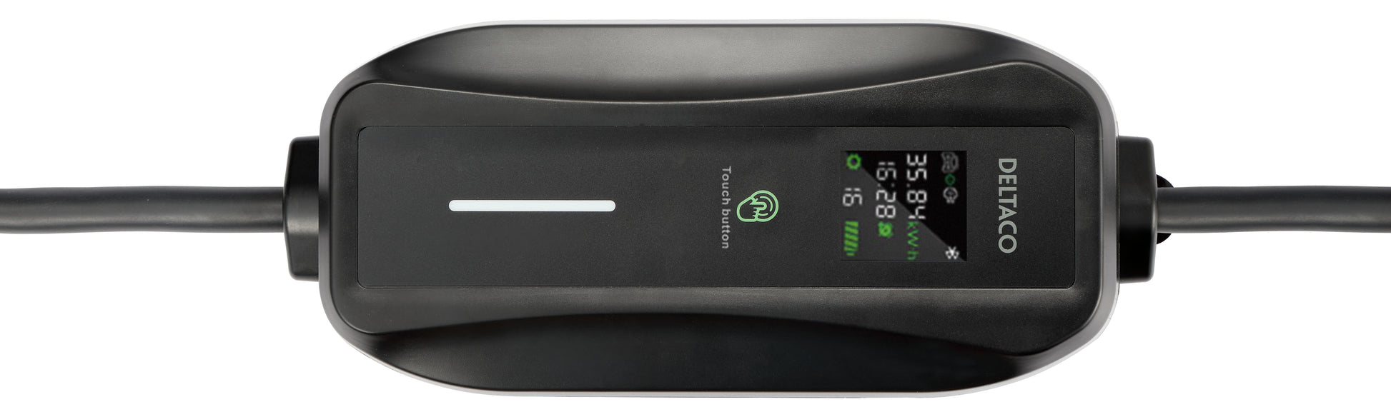 Deltaco Adapterkabel, CEE 16A–Typ 2, 6 m, IP66 – Schwarz