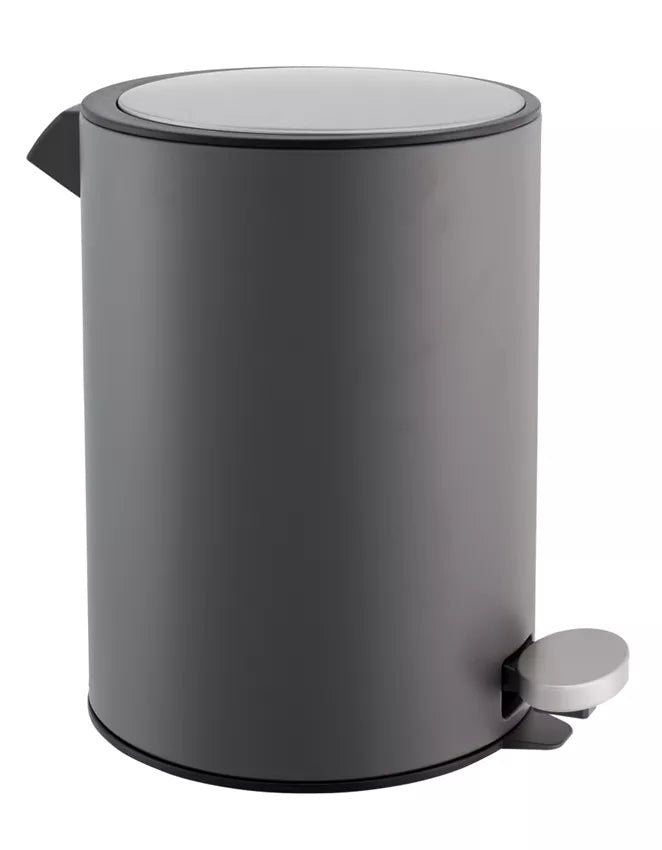 Diaqua Treteimer – 3 l – Kunststoff, rund – anthrazit